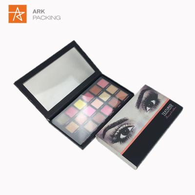 China Handmade Fancy Design Custom Cosmetic Eyeshadow Packaging Paper Box With Mirror for sale