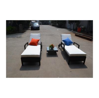 China Modern Chinese Factory Patio Beach Sun Lounger Pool Sofa Daybed Wicker Wicker Sofa for sale