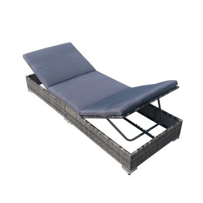 China Modern High End Waterproof Pe Rattan Recliner Sofa Outdoor Sun Sofa Set for sale