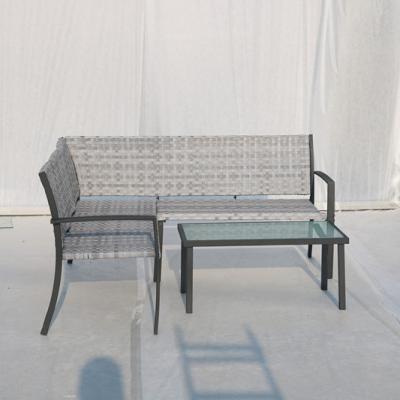 China Outdoor Garden Sofa Set Garden Furniture Modern Pe Rattan Patio Furniture FS-1915 for sale