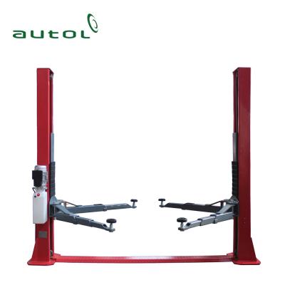 China AusLand ALT240SB electric freed automatic open floorplate 2 post car lift hoist automatic vehicle lift 4000kg for sale