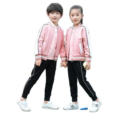 China Spring Autumn High Quality Students Uniform Chinese Style Newcomer Boys Sports Clothing Sets Girls School Uniforms for sale