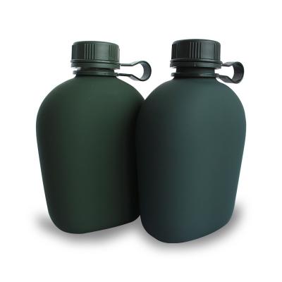 China Sturdy Army Mess Cans Drinking Water Bottle Aluminum Military Bottle Camouflage Tactical Portable Kettle For Outdoor Mountaineering for sale