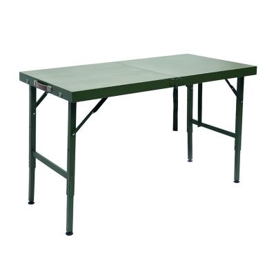 China Folding Outdoor Portable Thickened All-Steel Material Army Folding Field Military Table for sale