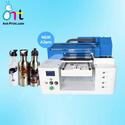 China Hotels Antprint Desktop UV Cylinder Digital Inkjet Printer For Glass Bottle Ceramic Tile Printer Printing Machine for sale