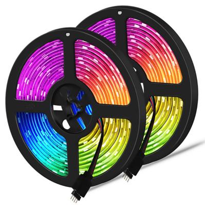 China HOME Living Room Bed Room 5 Meter Waterproof Led Strip Light 5050 RGB USB DC5V 24 Keys Led TV Backlight for sale