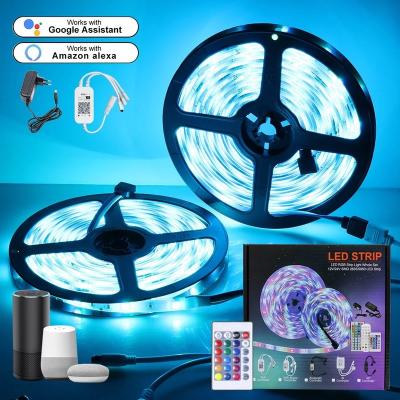 China New 2021 New Style Alexa Smart Wifi Led Strip Smart Led Light Compatible With Tuya Smart Tuya Siri for sale