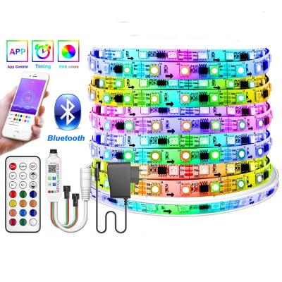 China Dropshipping Residential LED 2811 RGBIC Color Changing Ws2812 Smart Accessible RGB Individual Led Strip Light for sale