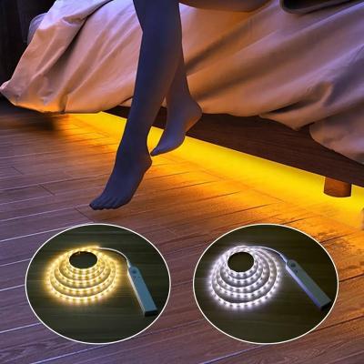 China Modern Dropshipping 1 Meter 60 Waterproof Led Light Strip Battery Sensor Strips Bed Light For Room for sale