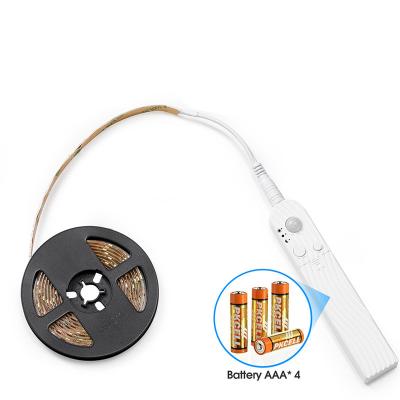 China Residential Cabinet Light LED Motion 5V 2835 SMD Bedside Lamp Strip PC TV Backlight PIR Motion Sensor LED Strip for sale