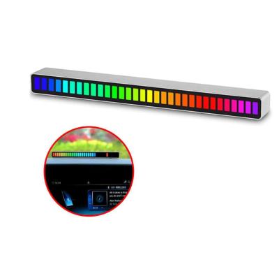 China Colorful LED String Decorative 2021 New USB Atmosphere RGB Rhythm Voice Control Light Computer Table Party Music Light for sale