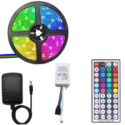 China Warehouse hot sale new style5 meter 12v Smd 5050 waterproof strip lights 60led color moves rgb led strips for sale