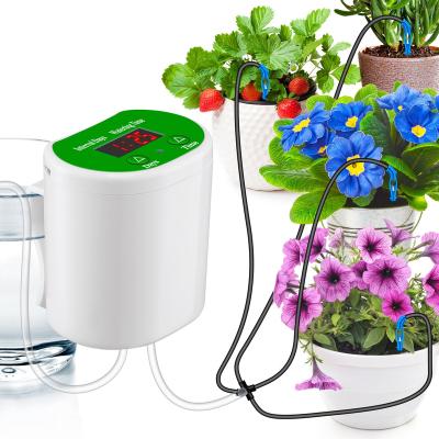 China ABS POM Acrylic Silicone Automatic Garden Water Pump Multifunctional Digital Display Small Potted Irrigator for sale