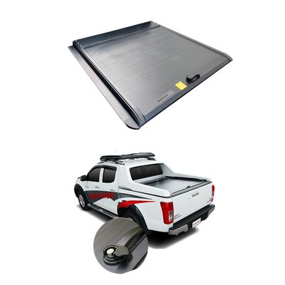 China Sturdy And Durable Hard Folding Aluminum Tonneau Cover Retractable Truck Bed For Isuzu Dmax for sale