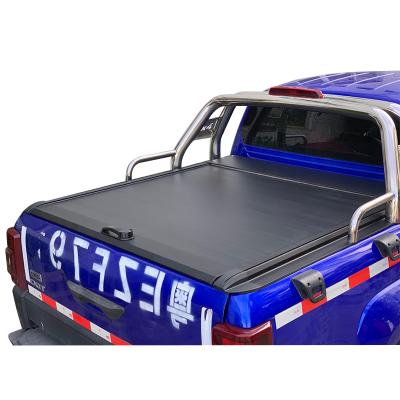 China Hot Selling High Quality Sturdy And Durable Aluminum Soft Lock& Roll Up Truck Manual Tonneau Cover For Mitsubishi Triton Double Cab for sale