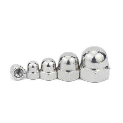 China General Industry 18-8 304 DIN1587 Stainless Steel Hex Cap Nut Domed Nuts For Decorative Dome Cap Blind Nut M3M4M5M6M8M10M12M14M16M18M20M22M24M30 for sale