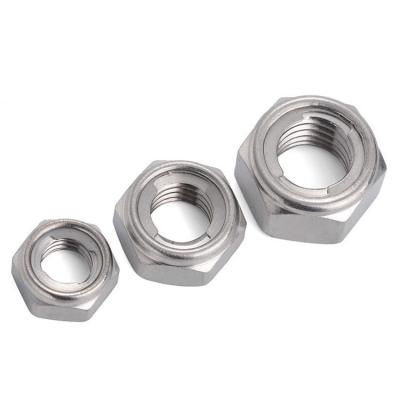 China Stainless Steel DIN980M Metal Lock Nuts M6 M8 M10 M12 M16 M22 M24 Hexagon Type General Industry SUS304 18-8 Torque Locking Metal Insert Nut for sale