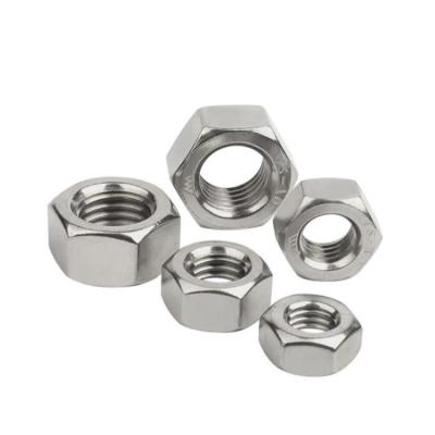 China General Industry 304 18-8 Stainless Steel DIN934 Left Hand Hex Nuts Hex Metric Hex Nut M5 M6 M8 M10 M12 M16 M18 M20 Left Hand Thread for sale