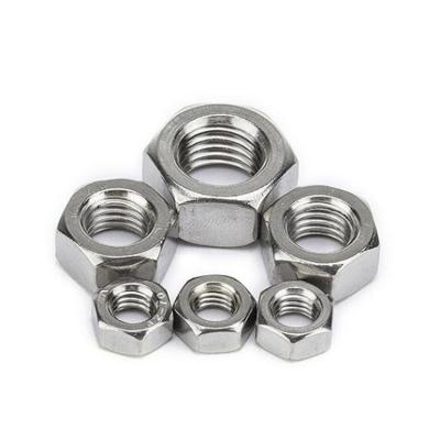 China General Industry 304 Stainless Steel DIN934 Hex Nut Metric Nuts M1 M1.2 M1.4 M1.6 M2 M2.5 M3 M3.5 M4 M5 M6 M8 M10 M12 M16 M20 M24 M27 M33 for sale