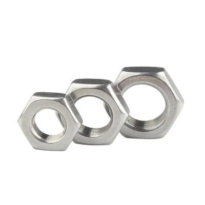 China General Industry DIN439-2 Stainless Steel 304 A2-70 Thin Flat Hex Hex Nut Lock Nut 18-8 Low M3 M4 M5 M6 M8 M10 M12 M14 M16 M18 M20 M22 M33 for sale