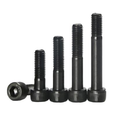 China Lengthened Cylindrical Head Allen Bolt M30M33M36M42M48M56 Long Hexagon Grade 12.9 Cylindrical Black Hex Socket Cup Half Head Thread Screw for sale