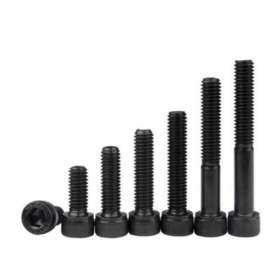 China Grade 12.9 Alloy Steel Hex Socket Black Cylindrical Head Cup Screw Cylindrical Head Allen High Strength Bolt M6M8M10M12M16M18 for sale