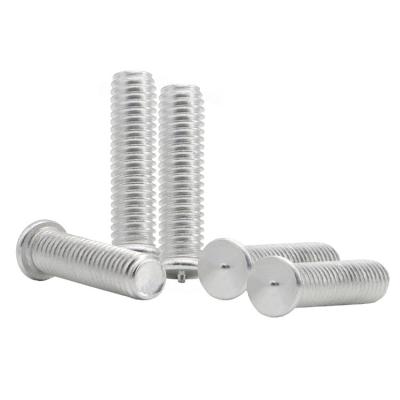 China Flat Weld Screws M3 M4 M5 M6 M8 M10 Aluminum Weld Threaded Studs For Capacitor Discharge Spot Nails Al Alloy Flat Head Column Nail for sale