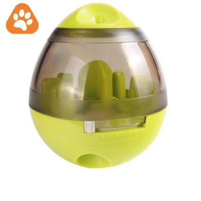 China Factory Stocked Custom Egg Train Hide & Seek Puzzle Tumbler Slow Feeder Pet Stuffed Leaky Dog Toys for sale