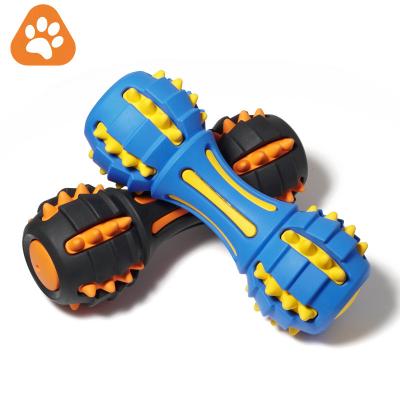 China Stored Eco-Friendly Hard Interactive Double Layer Stick Teeth Cleaning Resistant Dog Chew Toys for sale