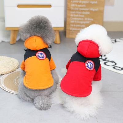 China DERTA Fashion Pet Stocked Clothes Autumn And Winter Dog Coat Jacket Cotton Warm Dog Down Jacket Four Colors Optional New for sale