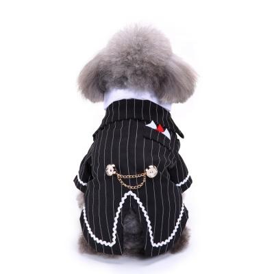 China New DERTA Amazon Dog Clothes Pet Viable Border Supplies Dog Costume Pet Dog Clothes Dress Tuxedo Wedding Dress for sale