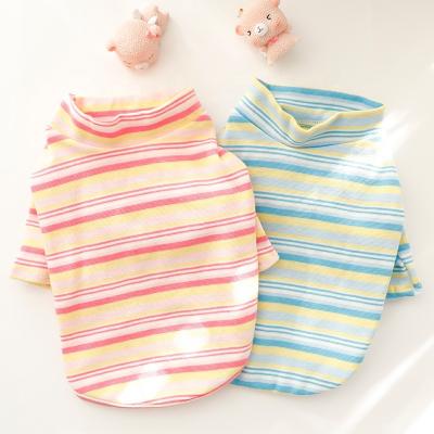 China Wholesale Princess Simple Stripe Dog Teddy Pet Stocked DERTA Small Dog Clothes Autumn Winter Bottoms for sale