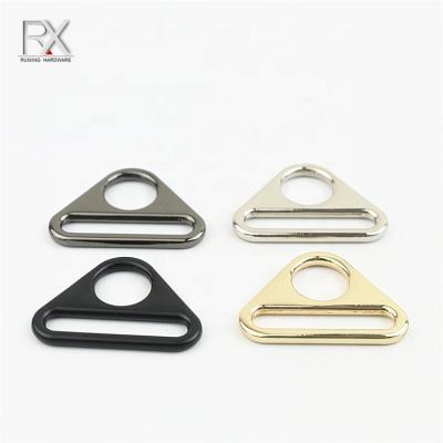 China Zinc Alloy Metal Triangle Bag Buckle Ring Accessories 25mm Iron Connector Belt Buckle Triangle Strap Connector For Handbag for sale