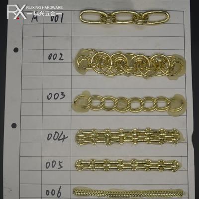 China Metal Customized Luxury Ladies Accessories Strap Bag Handles Aluminum Chain Holder Chain For Bag Hardware Oval Shape Chain for sale