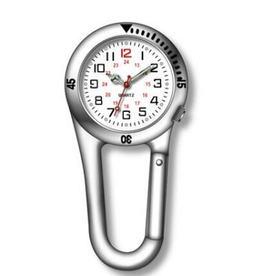 China Existing Water Resistant Mold Carabiner Alloy Nurse Watch For Door Sport Pocket Watch for sale