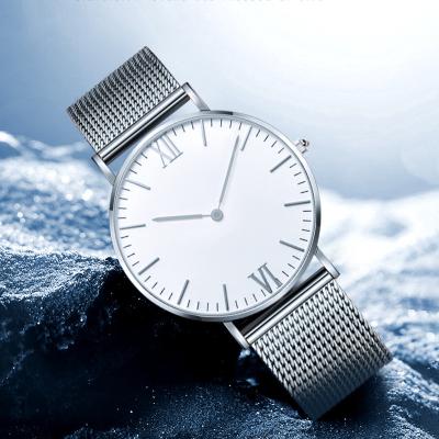 China Minimalist Water Resistant Stainless Steel Index Dial Japan Movement Couples Watch For Men for sale