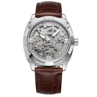 China Luxury Skeleton Automatic Movement Mens Stainless Steel Watch Mechanical Watch for sale