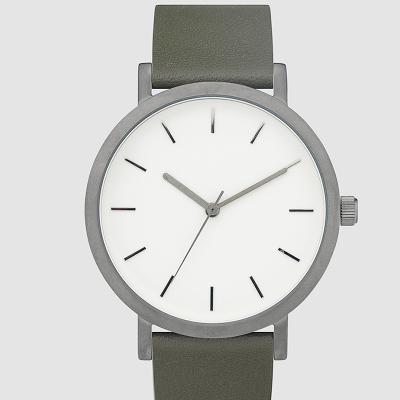 China Japan movt customized watch minimalist unisex Gunmetal wristwatch watches automatic date brushed for sale