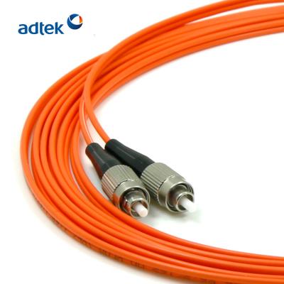 China 2 Core Multimode 62.5/125 OM1 Duplex Fiber Optic Patch Cord Fiber Optic Cable J3U3U2253MP-OR for sale