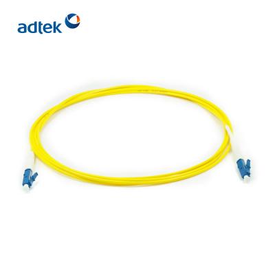 China LC/UPC-LC/UPC Simplex 2.0mm 9/125 3M J4U4U1293MP-YL Singlemode Yellow PVC Patch Cord for sale