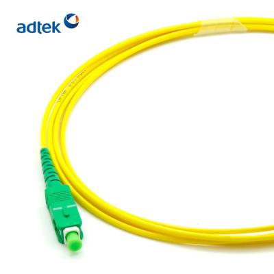 China cheap price SC/UPC single mode 2m PVC LSZH patch cord fiber optic cable JP4U21191MP-YLT for sale