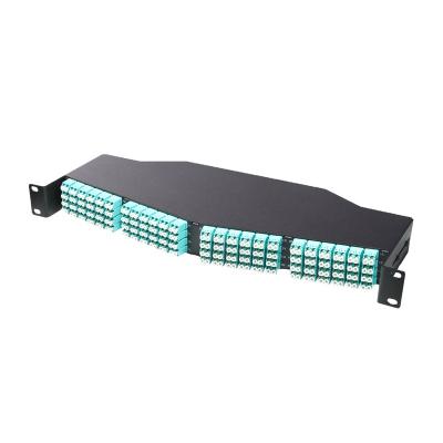 China High Density FTTH System 1U 144 Fiber 196 Fiber Optic Fiber Patch Panel for sale