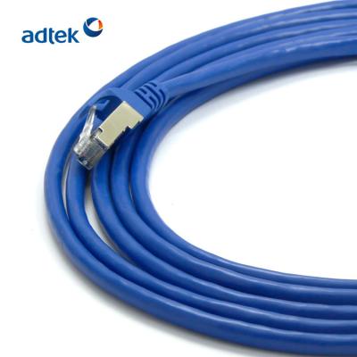 China Telecommunication Blue Color 24AWG UTP CAT6 1FT PVC/LSZH Bare Copper Cable for sale