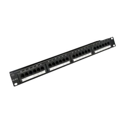 China UTP / FTP Optional ADTEK GROUP UTP 24 Ports RJ45 Cat5e Wholesale Patch Panel for sale