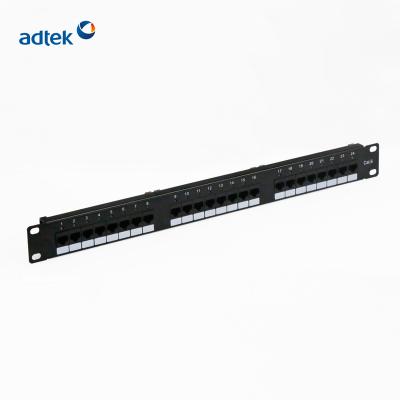 China Hot Sale Top Quality UTP/FTP FTP Cat 6 Port Cat 6 Patch Panel Optional 24 Port Patch Panel Approved for sale