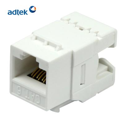 China ABS 8P8C RJ45 Connector 6P6C 4P4C rj11 Modular Telephone Female Adapter Jack for sale