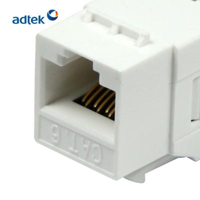 China High Quality 2020 ABS RJ45 180 Degree Modular Network Jack Cat 6a Cat6 Keystone for sale