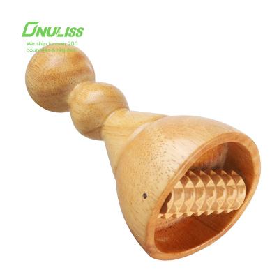 China 100% Nature Physical Therapy Roller Tool Accessories Wood Back Massage Roller Cup for sale