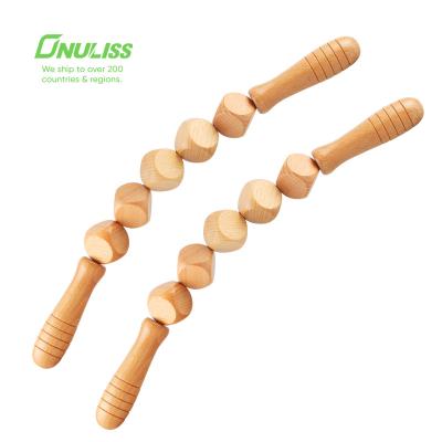 China 100% Wooden Massage Roller Wood Tool Accessories Nature Therapy Leg Massage Roller for sale