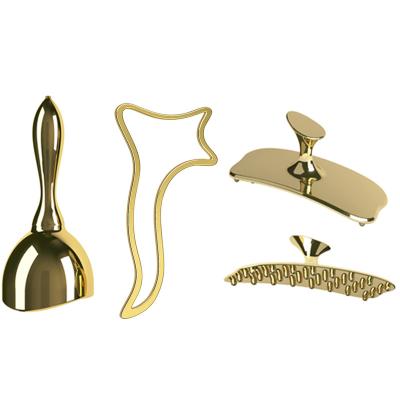 China Handheld Fashion Design Attractive Metal Therapy Set Body Sculpting Massager Gold Metal Massage Tools for sale